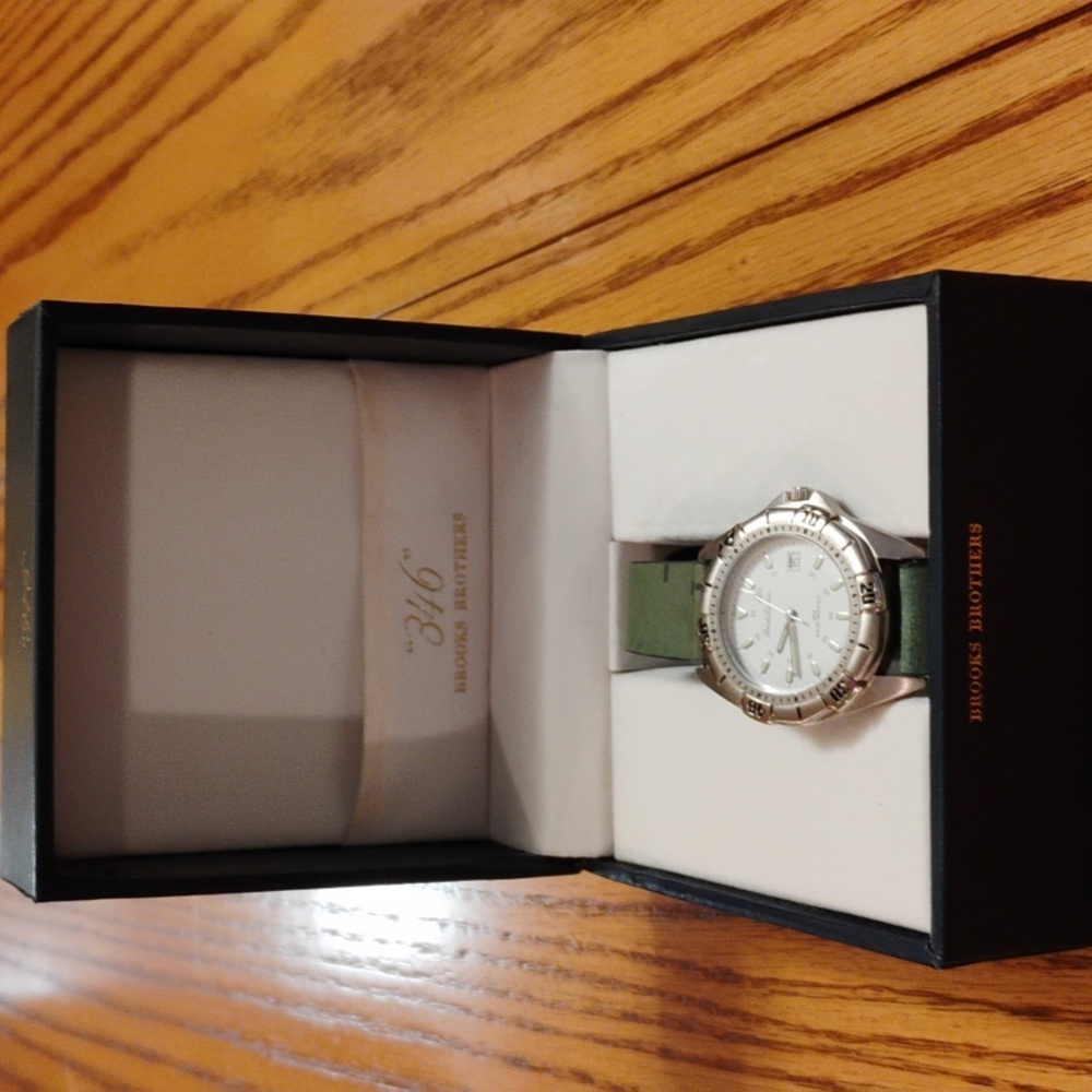 Brooks Brothers watch (running) w/Shell Cordovan Horween strap